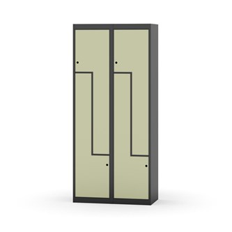 Skolskåp Novis Z plant tak 4 fack B80