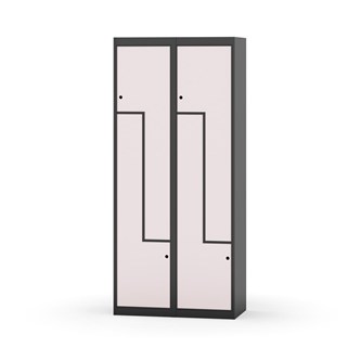 Skolskåp Novis Z plant tak 4 fack B80