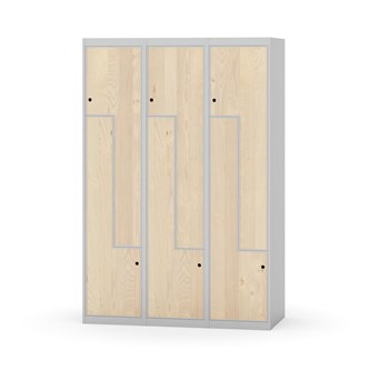 Skolskåp Novis Z plant tak 6 fack B120