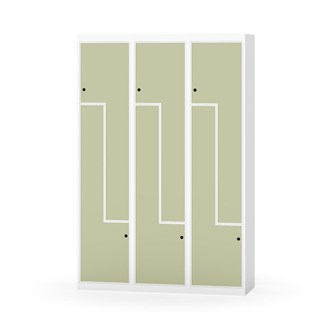 Skolskåp Novis Z plant tak 6 fack B120