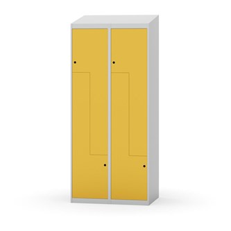 Skolskåp Novis Z sluttande tak 4 fack B80