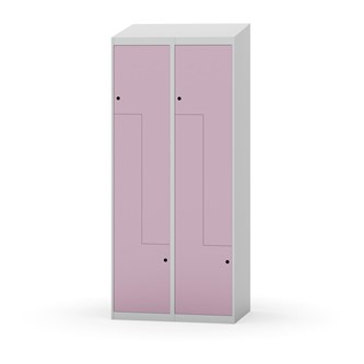 Skolskåp Novis Z sluttande tak 4 fack B80