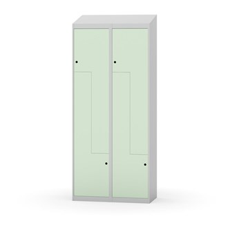 Skolskåp Novis Z sluttande tak 4 fack B80