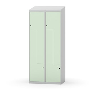 Skolskåp Novis Z sluttande tak 4 fack B80