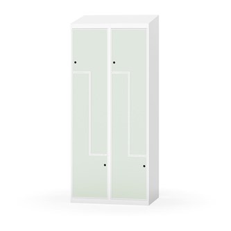 Skolskåp Novis Z sluttande tak 4 fack B80