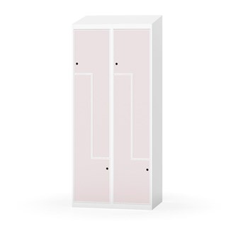 Skolskåp Novis Z sluttande tak 4 fack B80