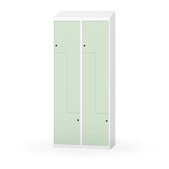 Skolskåp Novis Z sluttande tak 4 fack B80