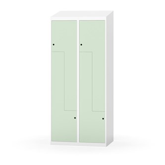 Skolskåp Novis Z sluttande tak 4 fack B80