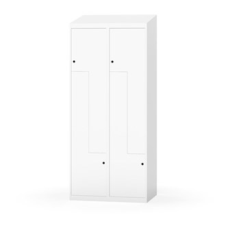 Skolskåp Novis Z sluttande tak 4 fack B80