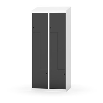 Skolskåp Novis Z sluttande tak 4 fack B80