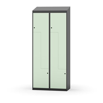 Skolskåp Novis Z sluttande tak 4 fack B80