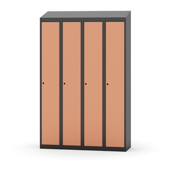 Klädskåp Novis sluttande tak 1:4 B120
