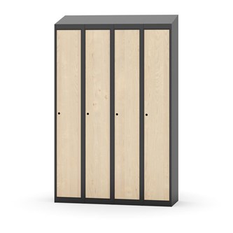 Klädskåp Novis sluttande tak 1:4 B120