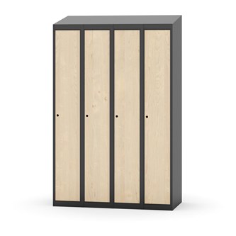 Klädskåp Novis sluttande tak 1:4 B120