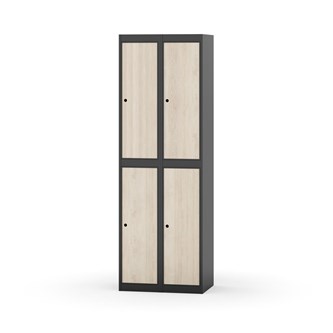 Klädskåp Novis plant tak 2:2 B60