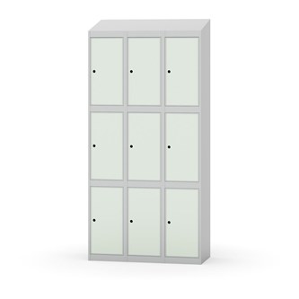 Boxskåp Novis sluttande tak 3:3 B90