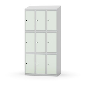 Boxskåp Novis sluttande tak 3:3 B90