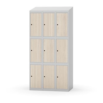 Boxskåp Novis sluttande tak 3:3 B90