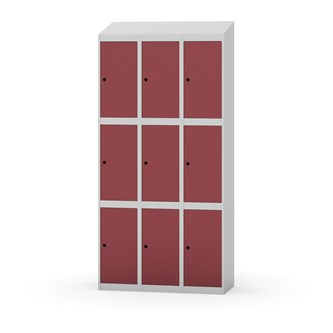 Boxskåp Novis sluttande tak 3:3 B90