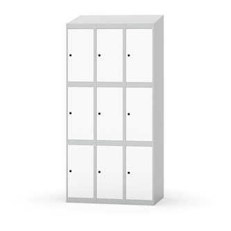 Boxskåp Novis sluttande tak 3:3 B90