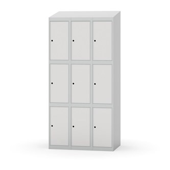 Boxskåp Novis sluttande tak 3:3 B90