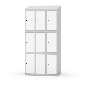 Boxskåp Novis sluttande tak 3:3 B90