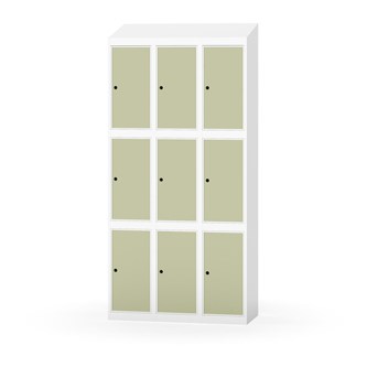 Boxskåp Novis sluttande tak 3:3 B90