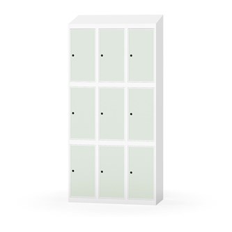 Boxskåp Novis sluttande tak 3:3 B90