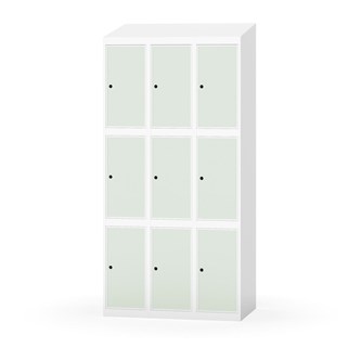 Boxskåp Novis sluttande tak 3:3 B90