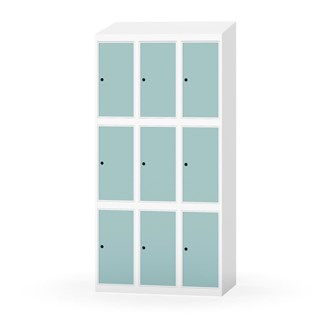 Boxskåp Novis sluttande tak 3:3 B90