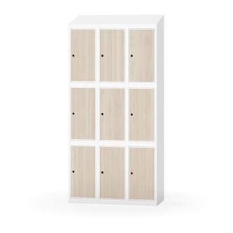 Boxskåp Novis sluttande tak 3:3 B90