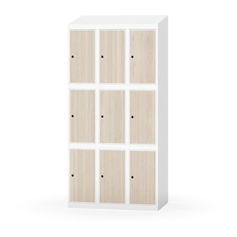 Boxskåp Novis sluttande tak 3:3 B90