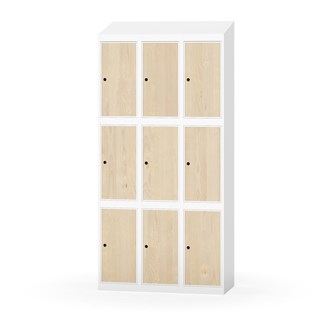 Boxskåp Novis sluttande tak 3:3 B90