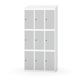 Boxskåp Novis sluttande tak 3:3 B90