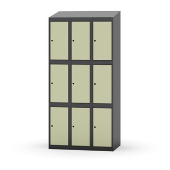 Boxskåp Novis sluttande tak 3:3 B90