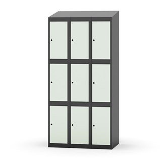 Boxskåp Novis sluttande tak 3:3 B90