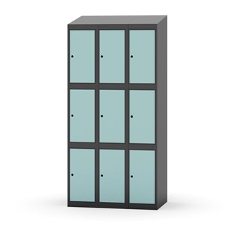 Boxskåp Novis sluttande tak 3:3 B90