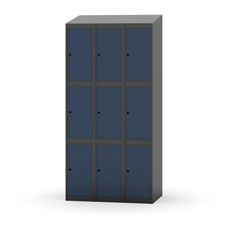 Boxskåp Novis sluttande tak 3:3 B90