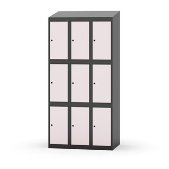 Boxskåp Novis sluttande tak 3:3 B90