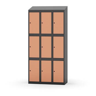 Boxskåp Novis sluttande tak 3:3 B90