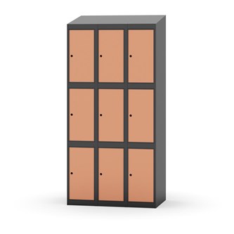 Boxskåp Novis sluttande tak 3:3 B90