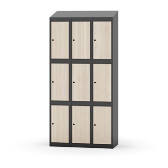 Boxskåp Novis sluttande tak 3:3 B90