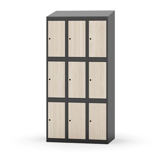 Boxskåp Novis sluttande tak 3:3 B90