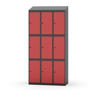 Boxskåp Novis sluttande tak 3:3 B90