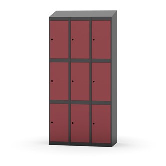 Boxskåp Novis sluttande tak 3:3 B90