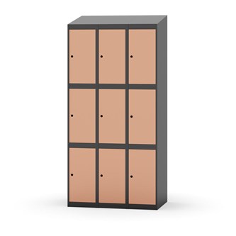 Boxskåp Novis sluttande tak 3:3 B90