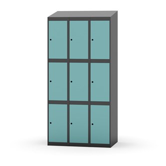 Boxskåp Novis sluttande tak 3:3 B90