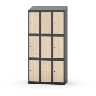 Boxskåp Novis sluttande tak 3:3 B90