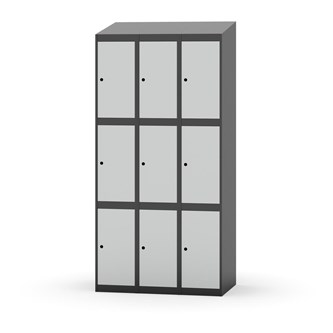 Boxskåp Novis sluttande tak 3:3 B90