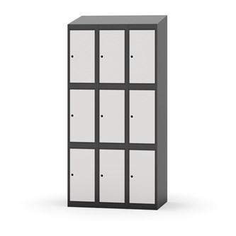 Boxskåp Novis sluttande tak 3:3 B90